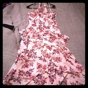 Alter top ruffle maxi dress